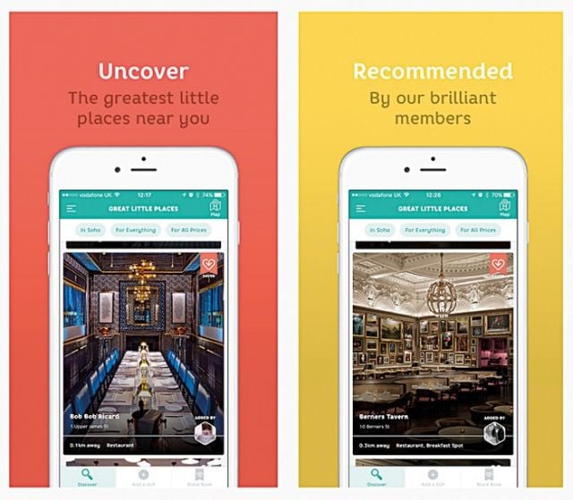 Great Little Place
يتوافر موقع Great Little Place منذ أعوام عدة، وها هو الآن على شكل تطبيق الكتروني، يوفر أدلّة للمدن حيث يوجد أشخاص حقيقيون يقدمون النصائح المهمة. إنه إذاً طريقة رائعة للعثور على مطاعم جديدة.