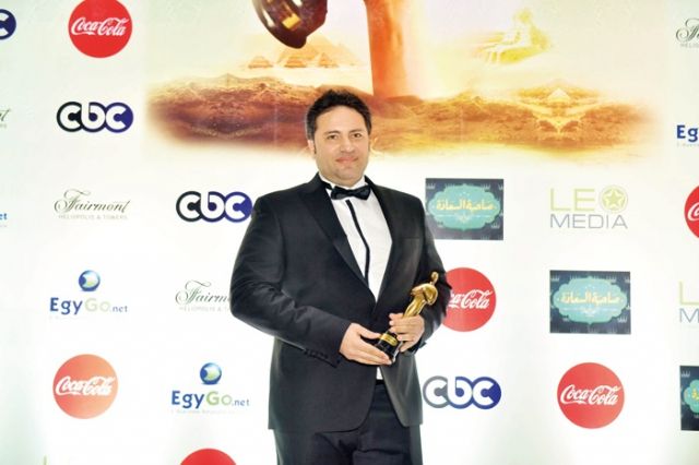 تامر عبدالمنعم فاز  بجائزة أفضل مدير أعمال 