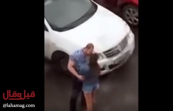 بالفيديو - فتاة تضرب حبيبها بسبب خيانته.. ورد فعله الصادم!