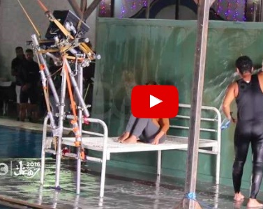 بالفيديو: شاهدوا كيف تم تصوير مشهد غرق نيللي كريم في سقوط حر