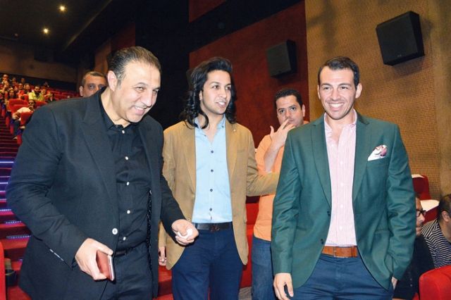 رامي رضوان والمنتج هشام جمال ورجل الأعمال إيهاب طلعت
