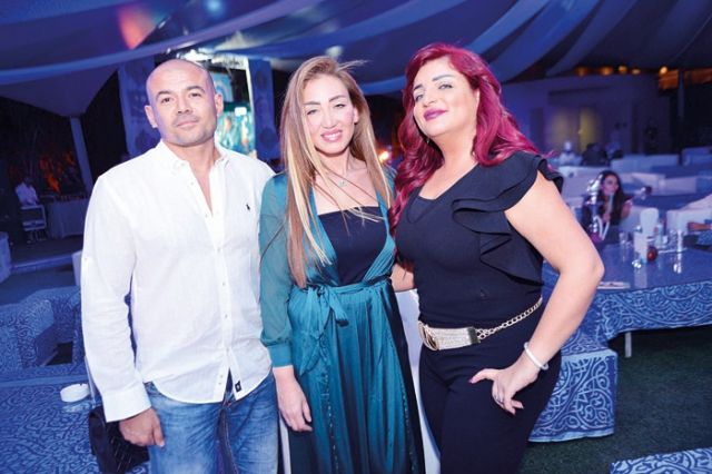 ريهام سعيد وزوجها ونرمين
