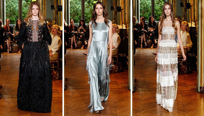 ترف عمق البحار لمجموعة  Alberta Ferretti لخريف 2016 للأزياء الراقية