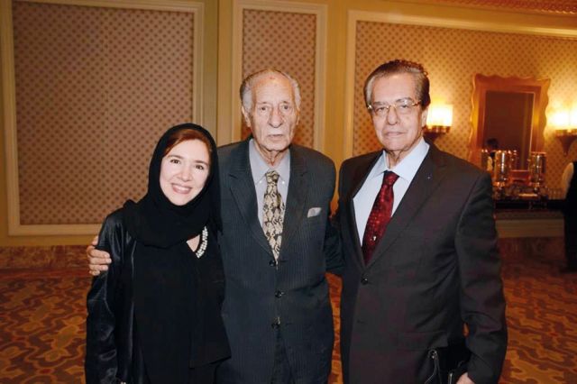  المستشار عدلي حسين والمستشار أنور عبدالله وابنته دينا عبدالله
