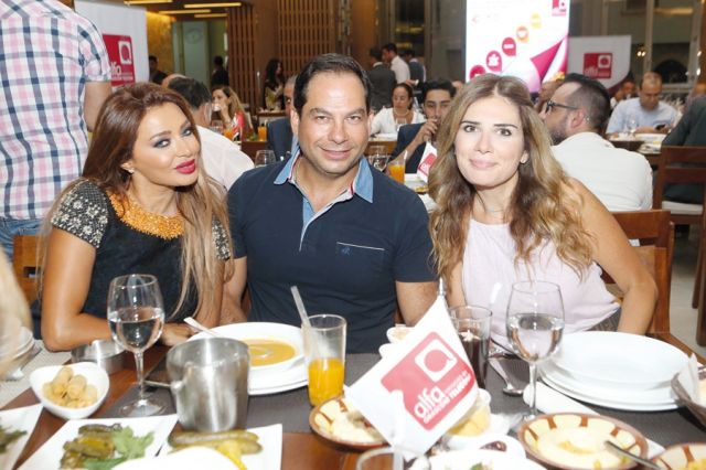 نيكول ساعي وميشال قزي وزينة جانبيه