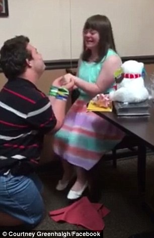 بالفيديو - ثنائي يعاني من متلازمة داون يخططان للارتباط.. شاهدوا رد فعلها!