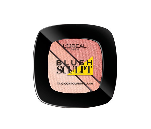 مثالي لنحت الملامح L’Oreal Paris Blush Sculpt Trio Contouring Blush in Nude Beige
