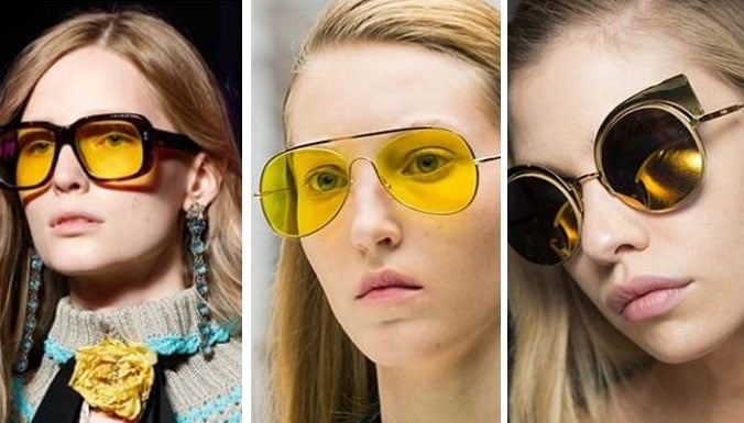 بالأسعار- جربي النظارات بالعدسات باللون الأصفر لصيف 2016