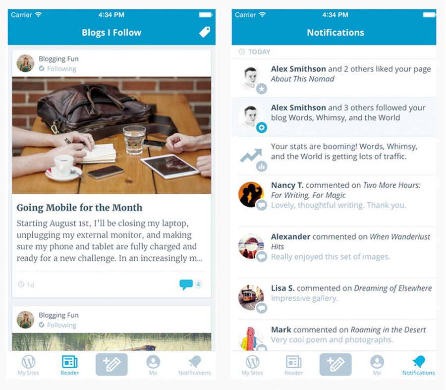 WordPress أو Blogger