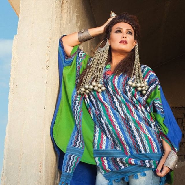 هند صبري تدعم بطلة ريو دي جانيرو