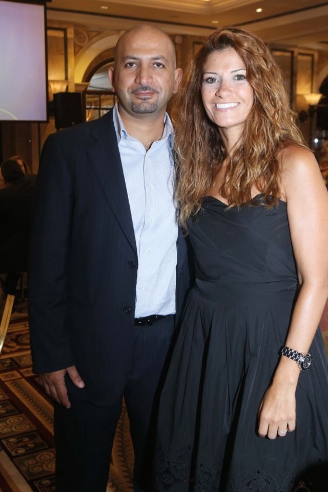 الزميلة كارين ضاهر وزوجها زياد