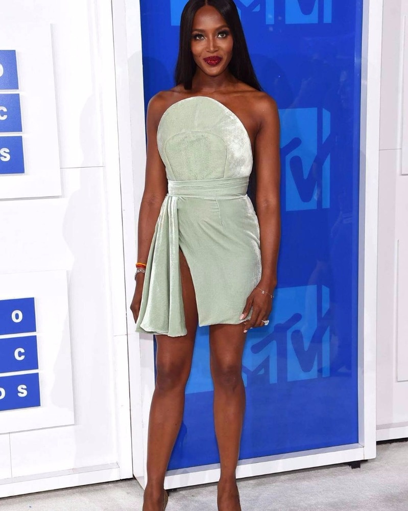 Naomi Campbell in Brandon Maxwell Naomi Campbell in Brandon Maxwell