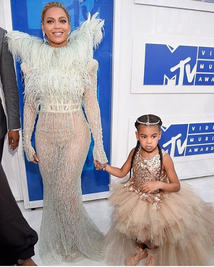 Blue Ivy in Mischka Aoki Blue Ivy in Mischka Aoki