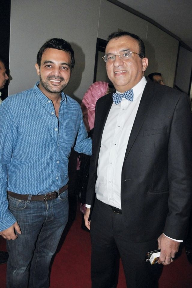 عمرو محمود ياسين والمنتج محمد مراد
