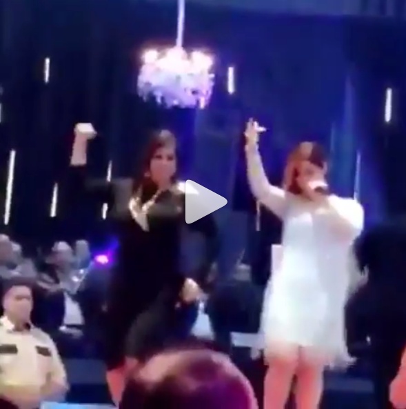 بالفيديو - شاهدوا شمس الكويتية وفيفي عبده في وصلة رقص معاً