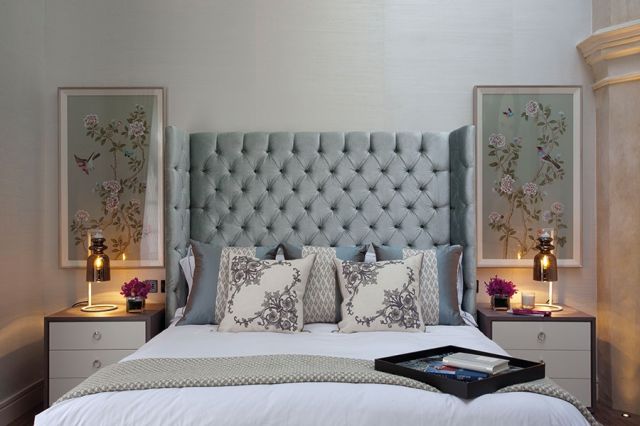 تفصيل من سرير غرفة النوم