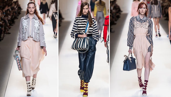 كارل لاغرفيلد يعيد ترف ماري إنطوانيت بمجموعة Fendi لربيع وصيف 2017