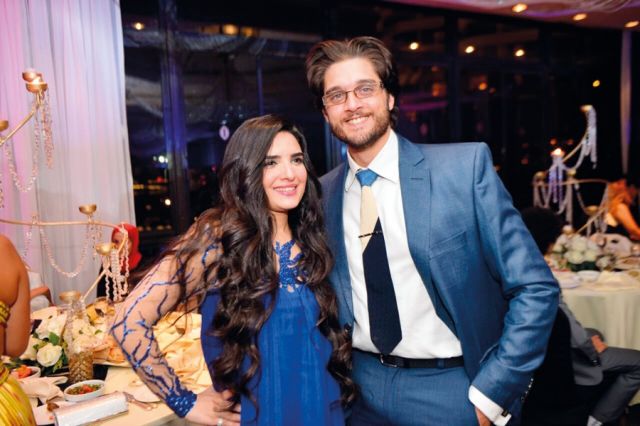 عمر خورشيد وزوجته ياسمين جيلاني