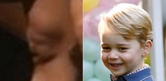 بالصور - وجه الأمير جورج على ركبة مغنية اميركية يثير الجدل والتعجب!