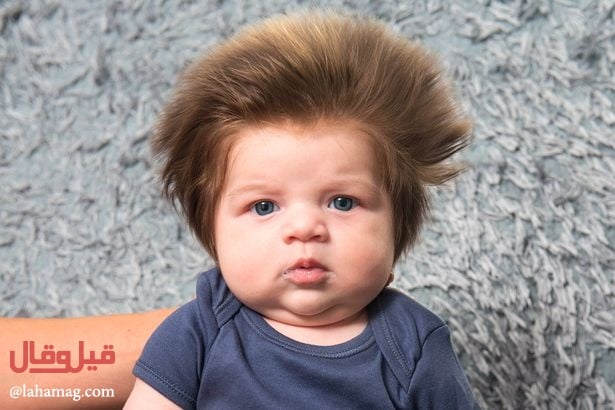 فيديو طريف - طفل يشعل مواقع التواصل بشعر الكثيف