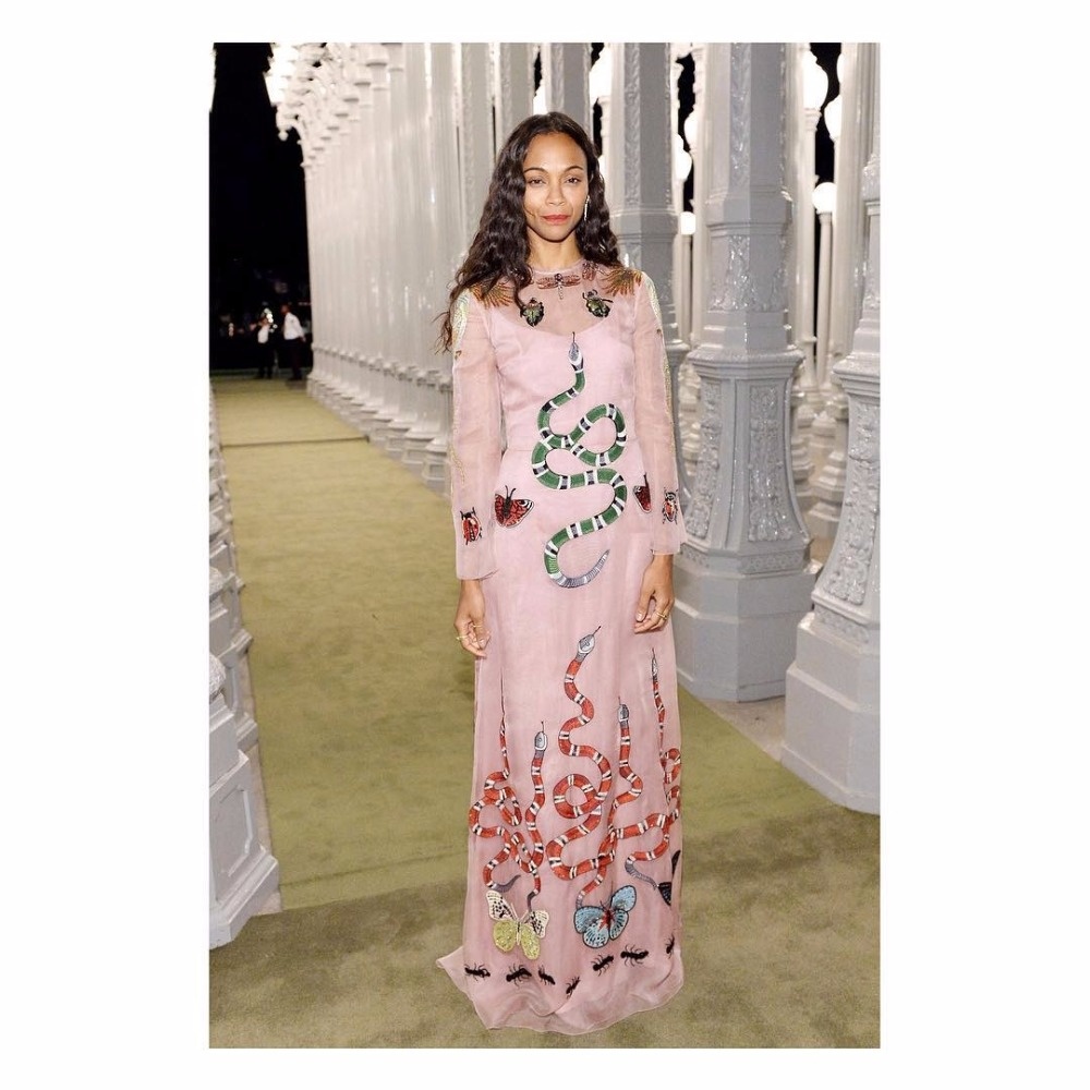 Zoe Saldana in Gucci Zoe Saldana in Gucci