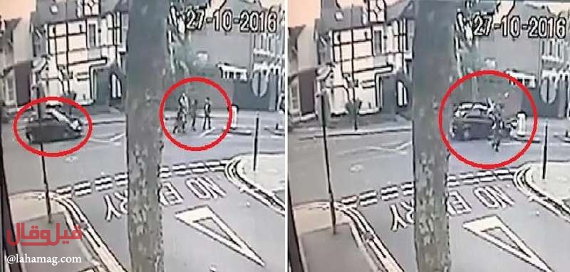 فيديو لأصحاب القلوب القويّة- سيارة تصدم امرأة وطفليها بطريقة مخيفة