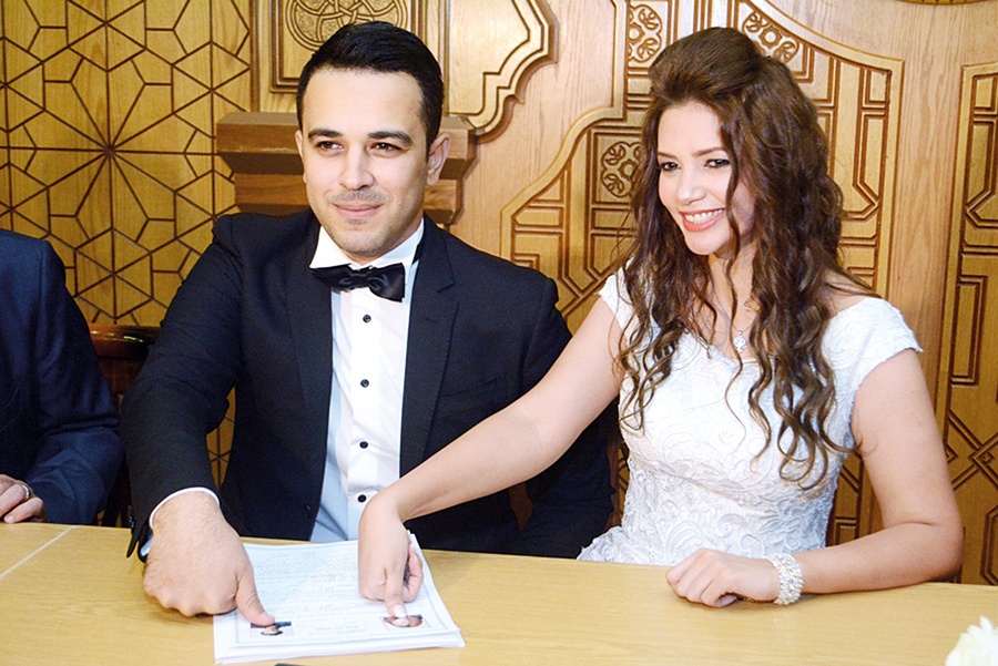 هيثم نبيل يحتفل بعقد قرانه على نجمة «ستار أكاديمي»