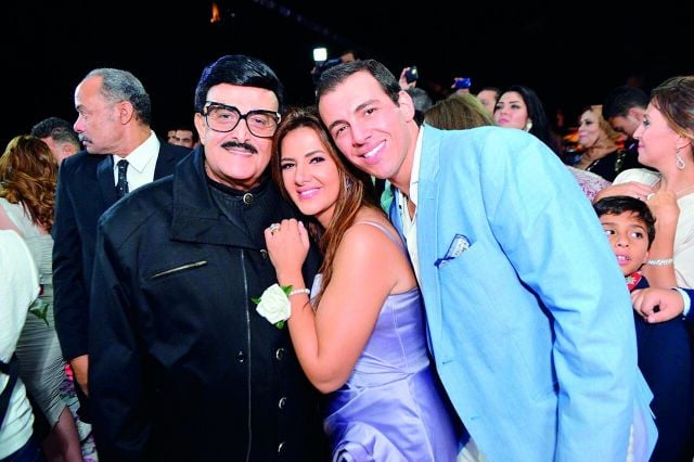 رامي رضوان وزوجته دنيا سمير غانم ووالدها