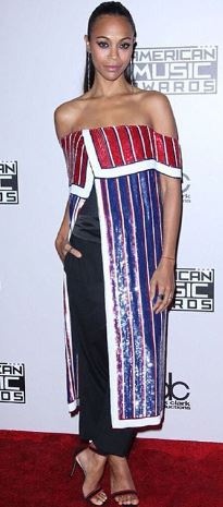Zoe Saldana wearing Monse Zoe Saldana wearing Monse