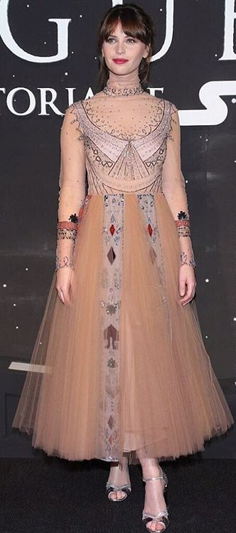 Felicity Jones wearing Valentino