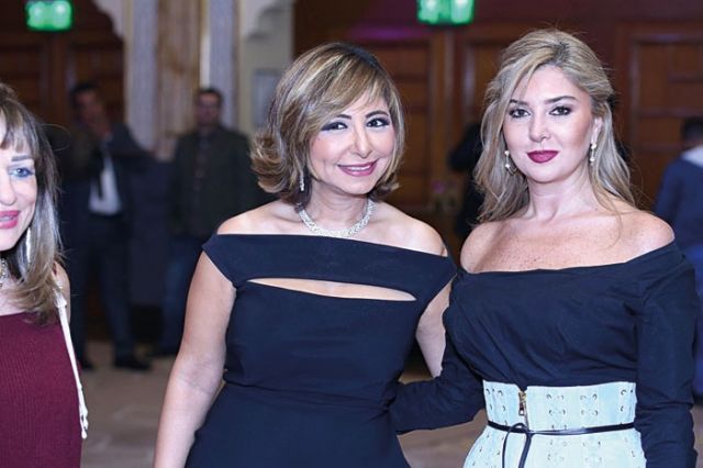 لميس الحديدي في الحفل