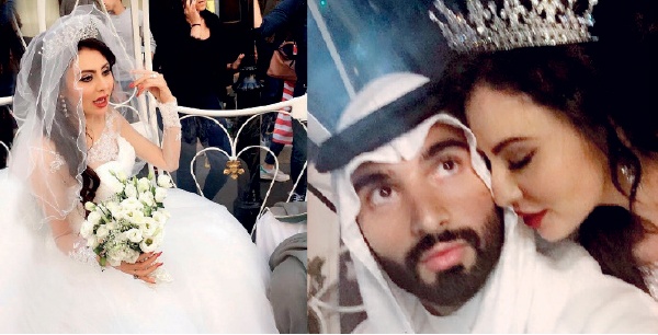 في تشرين الأول/ أكتوبر، احتفلت الممثلة العراقية مريم حسين بزفافها الثالث إلى زوجها فيصل الفيصل في دبي.