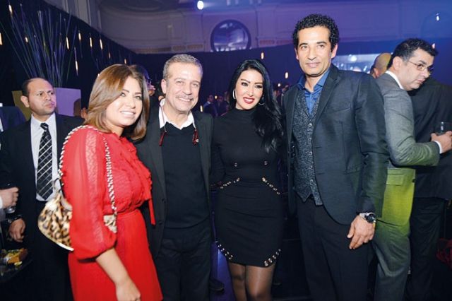 عمرو سعد وسمية الخشاب وشريف منير وشيماء السباعي
