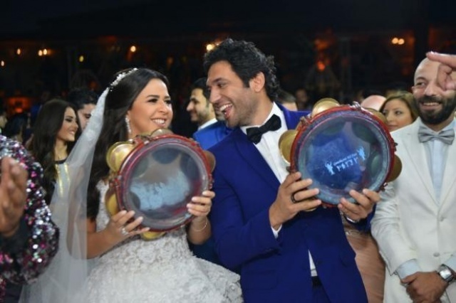 بالصورة - الظهور الأول بعد شهر العسل لحسن الرداد.. هل زاد وزنه؟