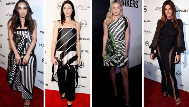 كيلي جينر تقع في فخ المبالغة وهذا ما ارتدته النجمات في حفل Marie Claire Image Maker Awards
