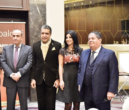 السفير حسن ضيا وزوجته ورئيس بلدية الفنار جورج سلامة