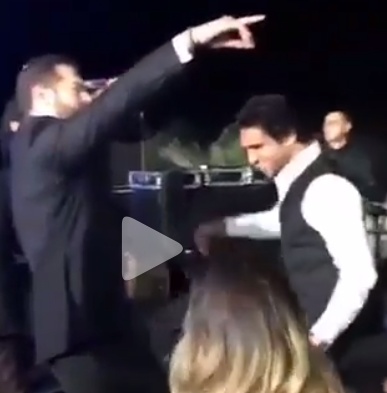 بالفيديو - رقصة طريفة بين حسن الرداد وعمرو يوسف في زفافه على كندة علّوش.