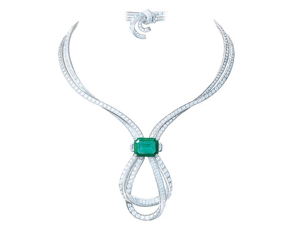 Emeraude Entrelacée
عقد إيمرود انترلاسيه من Van Cleef & Arpels