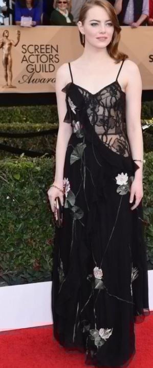 Emma Stone wearing Alexander McQueen Emma Stone wearing Alexander McQueen