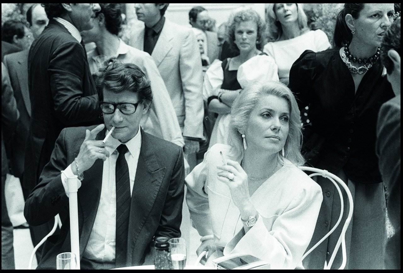 Catherine Deneuve وYves Saint Laurent Catherine Deneuve وYves Saint Laurent