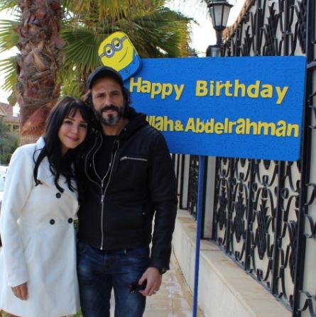 بالصور - يوسف الشريف يتقصد إخفاء طفليه في عيد ميلادهما لهذا السبب الغريب!