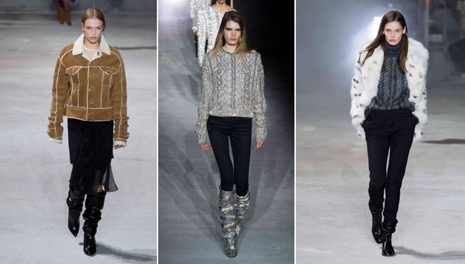 مجموعة Saint Laurent  لخريف وشتاء 2017 -2018 لامرأة ثائرة متمردة