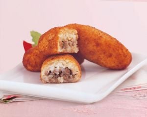 كبة الأرز بالجبنة واللحم