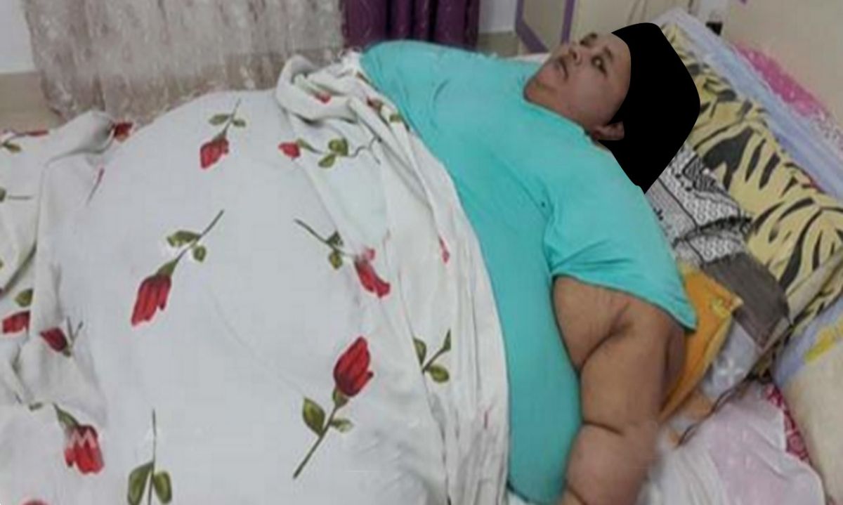 صور صادمة - هذه السيدة تسعى أن تغلب ايمان المصرية... تريد أن تزيد وزنها ليصل إلى 700 كيلو!!