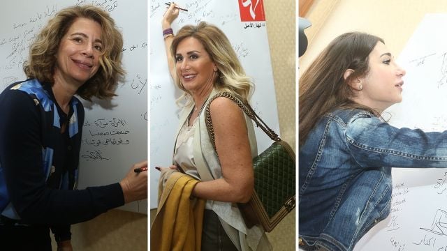 إعلاميون، فنانون وسياسيّون يوقّعون على 