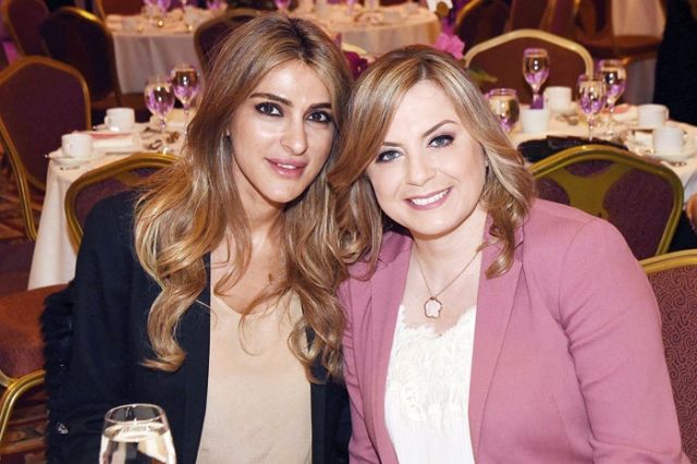 كلودين عون روكز وغادة صادر