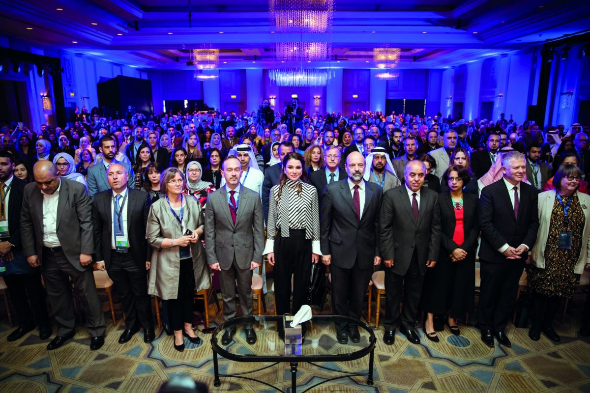 الملكة رانيا تفتتح ملتقى مهارات المعلمين 2017: «تفكيك تركيب»