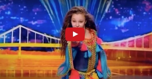 بالفيديو - طفلة مغربية ترقص ''الركادة'' في برنامج مواهب أوكراني وتبهر الجمهور.. شاهدوا ردة فعل لجنة التحكيم