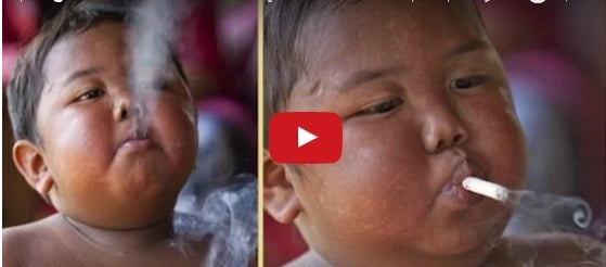 بالفيديو - هل تذكرون الطفل المدخن... شاهدوا ماذا حدث له بعد 7 سنوات!