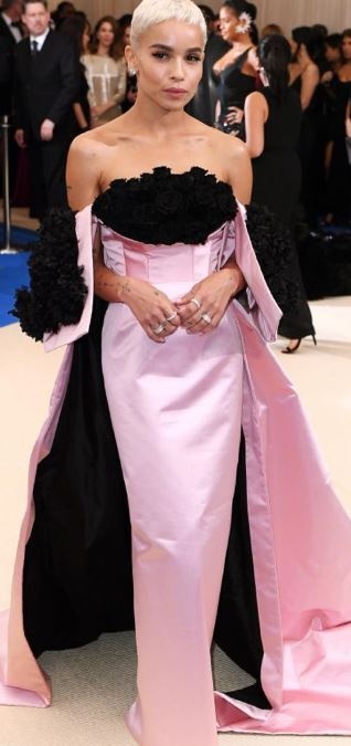 Zoe Kravitz wearing Oscar de la Renta